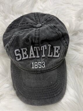 Seattle 1853 Embroidered Baseball Cap - Charcoal